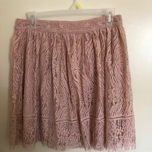 Pink Lacy Skirt